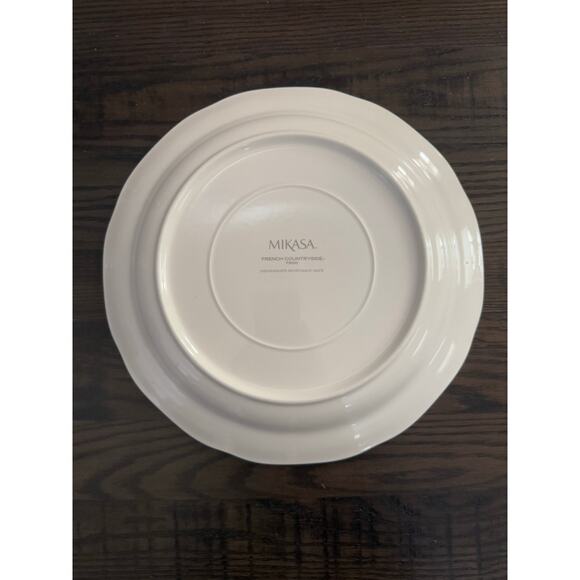 Mikasa French Countryside 12” White Stoneware Dinner Plate - Picture 2 of 8